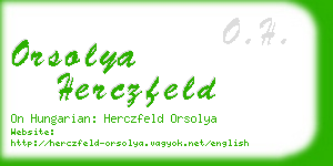 orsolya herczfeld business card